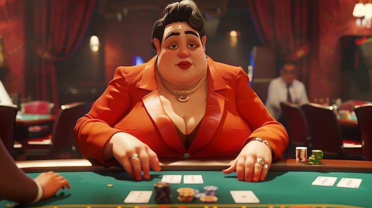 Antarmuka Texas Hold'em Bonus di pelitaslot dengan dealer live dan meja kartu